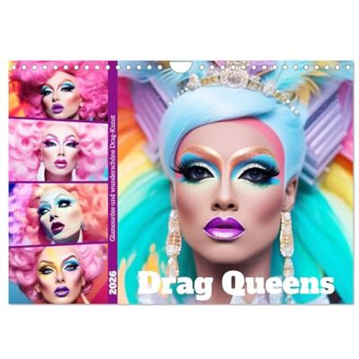 CALVENDO Les drag queens. Un art du drag glamour et magnifique, Version française (Calendrier mural 2026 DIN A4 portrait), Calendrier mensuel - Publicité CALVENDO Les drag queens. Un art du drag glamour et magnifique, Version française (Calendrier mural 2026 DIN A4 portrait), Calendrier mensuel - Publicité