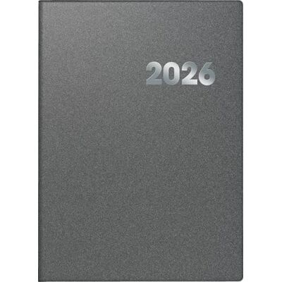 BRUNNEN Agenda 789 2026, format A4, en plastique, gris - Publicité BRUNNEN Agenda 789 2026, format A4, en plastique, gris - Publicité