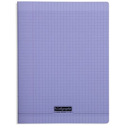 Calligraphe 18397C Un Cahier Agrafé Violet (une Marque de Clairefontaine) 24x32 cm 192 Pages Grands Carreaux Papier Blanc 90 g Couverture Polypro Transparent - Publicité Calligraphe 18397C Un Cahier Agrafé Violet (une Marque de Clairefontaine) 24x32 cm 192 Pages Grands Carreaux Papier Blanc 90 g Couverture Polypro Transparent - Publicité