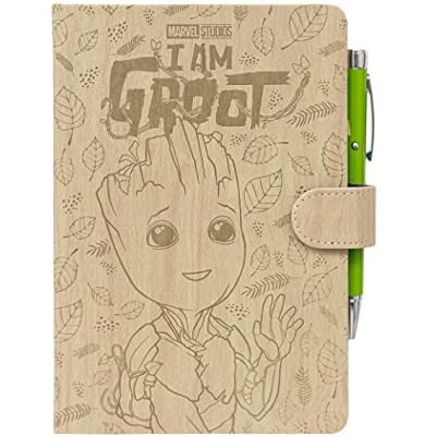Grupo Erik Carnet De Notes Marvel, Groot Avec Stylo Carnet Pointillé Format A5 Notebook Pointillé, Notebook, Journal Intime, Fournitures Scolaires - Publicité Grupo Erik Carnet De Notes Marvel, Groot Avec Stylo Carnet Pointillé Format A5 Notebook Pointillé, Notebook, Journal Intime, Fournitures Scolaires - Publicité
