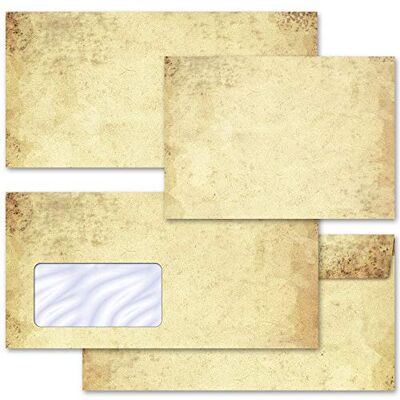 Paper-Media 25 enveloppes VIEUX PAPIER Antique & Histoire DIN C6 (162x114 mm) - Publicité Paper-Media 25 enveloppes VIEUX PAPIER Antique & Histoire DIN C6 (162x114 mm) - Publicité