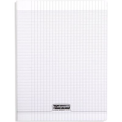 Calligraphe 18179C Un Cahier Agrafé Incolore (une Marque de Clairefontaine) 24x32 cm 48 Pages Grands Carreaux Papier Blanc 90 g Couverture Polypro Transparent - Publicité Calligraphe 18179C Un Cahier Agrafé Incolore (une Marque de Clairefontaine) 24x32 cm 48 Pages Grands Carreaux Papier Blanc 90 g Couverture Polypro Transparent - Publicité