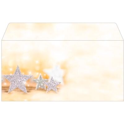 Sigel Du035 Enveloppes Motif Étoiles de Noël Beige, Format Dl (11 X 22 cm), 50 Pièces - Publicité Sigel Du035 Enveloppes Motif Étoiles de Noël Beige, Format Dl (11 X 22 cm), 50 Pièces - Publicité