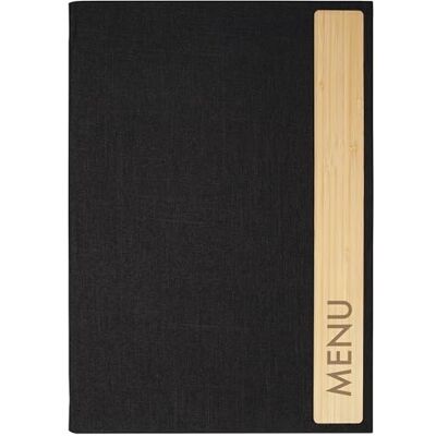 Sigel Protège-menu 24 x 34 cm SM220, Bamboo, 2 pochettes pour 8 feuilles, reliure élastique, gris foncé/beige - Publicité Sigel Protège-menu 24 x 34 cm SM220, Bamboo, 2 pochettes pour 8 feuilles, reliure élastique, gris foncé/beige - Publicité