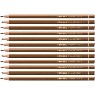 STABILO Original Lot de 12 crayons de couleur Terre d'ombre brûlée - Publicité STABILO Original Lot de 12 crayons de couleur Terre d'ombre brûlée - Publicité