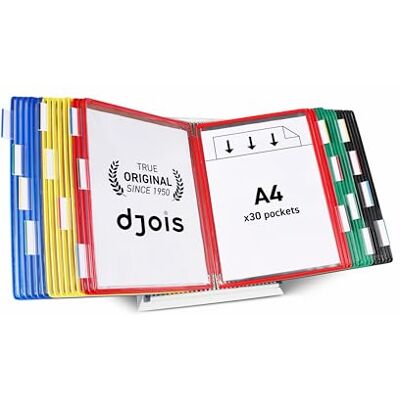 Djois TARIFOLD Pupitre 30 poches assortis, livré complet - Publicité Djois TARIFOLD Pupitre 30 poches assortis, livré complet - Publicité