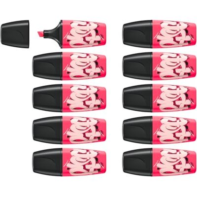STABILO BOSS MINI by Snooze One Mini surligneur Lot x 10 surligneurs fluo rose - Publicité STABILO BOSS MINI by Snooze One Mini surligneur Lot x 10 surligneurs fluo rose - Publicité