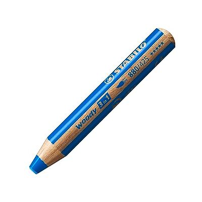 STABILO Woody 3 en 1 Bleu Marine - Crayons de couleur - Publicité STABILO Woody 3 en 1 Bleu Marine - Crayons de couleur - Publicité