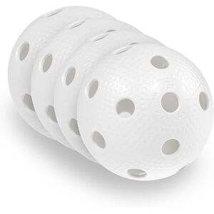FAT PIPE Floorball & Unihockey Lot de 4 balles de compétition + ballon d'entraînement avec certificat IFF pour une qualité contrôlée, fabriquées en Finlande, blanches - Publicité FAT PIPE Floorball & Unihockey Lot de 4 balles de compétition + ballon d'entraînement avec certificat IFF pour une qualité contrôlée, fabriquées en Finlande, blanches - Publicité