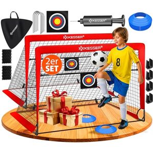 KESSER® Lot de 2 buts de football pop-up pour enfants But de football pliable avec barres en fibre de verre et filets de qualité supérieure pour l'intérieur, l'extérieur et le jardin Avec sac de - Publicité KESSER® Lot de 2 buts de football pop-up pour enfants But de football pliable avec barres en fibre de verre et filets de qualité supérieure pour l'intérieur, l'extérieur et le jardin Avec sac de - Publicité