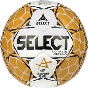 Select Ballon de Hand Replica EHF Champions League V23 Blanc/Or Taille 3 - Publicité