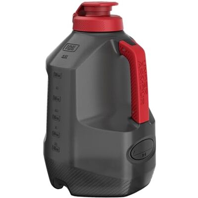 Under Armour Grande bouteille d'eau de 3,8 l, grande carafe de sport, durable, bouteille d'eau de gym pour homme et femme, football, basket-ball, noir/noir - Publicité Under Armour Grande bouteille d'eau de 3,8 l, grande carafe de sport, durable, bouteille d'eau de gym pour homme et femme, football, basket-ball, noir/noir - Publicité