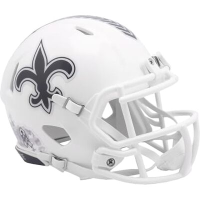 Riddell Speed Mini Casque Salute New Orleans Saints - Publicité Riddell Speed Mini Casque Salute New Orleans Saints - Publicité