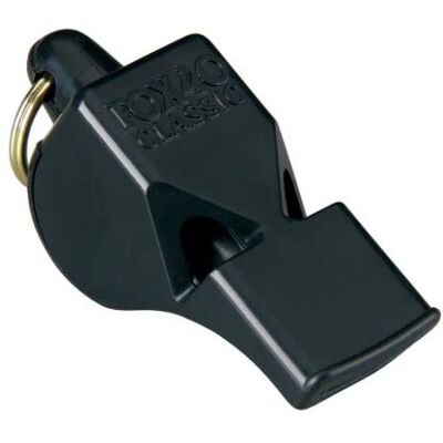 Sifflet FOX 40 Classic noir pour arbitre de football - Publicité Sifflet FOX 40 Classic noir pour arbitre de football - Publicité