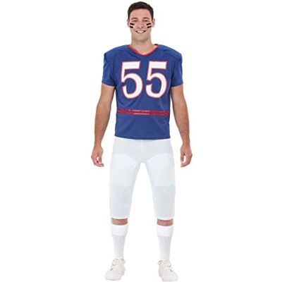 Funidelia Costume de joueur de football américain - Homme - Bleu - Costume - Publicité Funidelia Costume de joueur de football américain - Homme - Bleu - Costume - Publicité