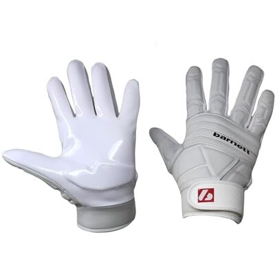 Barnett Professional Linemen Gants de Football, OL, DL (M, Blanc) - Publicité Barnett Professional Linemen Gants de Football, OL, DL (M, Blanc) - Publicité