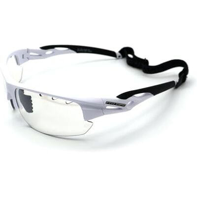 FAT PIPE Lunettes de protection Floorball Unihockey ACE Couleur : blanc/noir Lunettes professionnelles de taille junior et senior avec certificat IFF pour qualité contrôlée - Publicité FAT PIPE Lunettes de protection Floorball Unihockey ACE Couleur : blanc/noir Lunettes professionnelles de taille junior et senior avec certificat IFF pour qualité contrôlée - Publicité