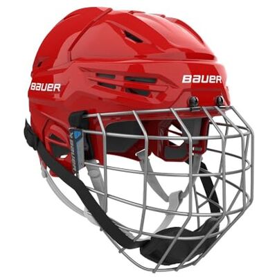 Bauer Re-Akt 55 Casque de hockey sur glace Combo Senior Noir (Rouge, S) - Publicité Bauer Re-Akt 55 Casque de hockey sur glace Combo Senior Noir (Rouge, S) - Publicité