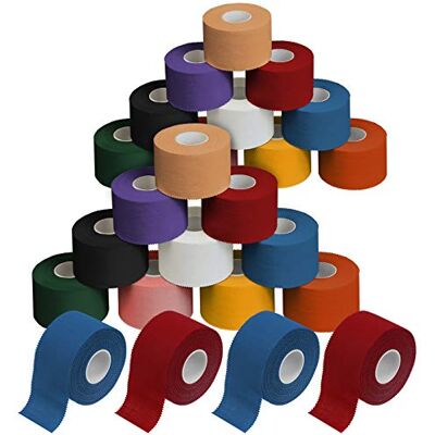 ALPIDEX Strap Sport 24 Rouleaux 3,8 cm x 10 m Football Handball Rugby Rigide, Non Élastique, Coton, Oxyde de Zinc, Hockey, Doigts, Poignet, Cheville, Imperméable, Boxe, Escalade - Publicité ALPIDEX Strap Sport 24 Rouleaux 3,8 cm x 10 m Football Handball Rugby Rigide, Non Élastique, Coton, Oxyde de Zinc, Hockey, Doigts, Poignet, Cheville, Imperméable, Boxe, Escalade - Publicité