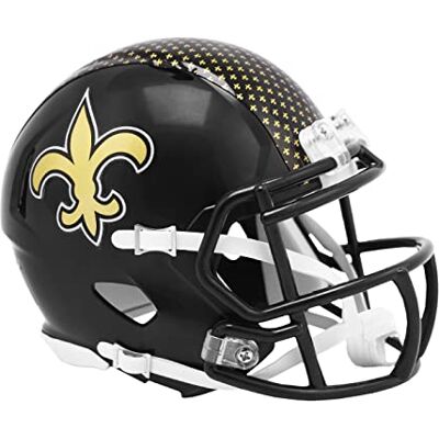 Riddell Mini Football Casque on-Field New Orleans Saints - Publicité Riddell Mini Football Casque on-Field New Orleans Saints - Publicité