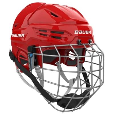Bauer Re-Akt 55 Casque de hockey sur glace Combo Senior (Rouge, L) - Publicité Bauer Re-Akt 55 Casque de hockey sur glace Combo Senior (Rouge, L) - Publicité