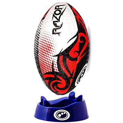 Optimum - Razor - Taille 3 - Noir/Rouge - Rugby Ball - Publicité Optimum - Razor - Taille 3 - Noir/Rouge - Rugby Ball - Publicité