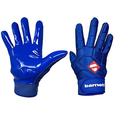 BARNETT Gants de Football Haut Niveau Linebacker, LB, RB, Te, Bleu (S) - Publicité BARNETT Gants de Football Haut Niveau Linebacker, LB, RB, Te, Bleu (S) - Publicité