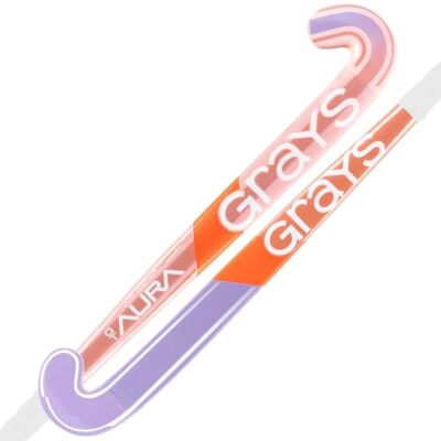 GRAYS Aura GT Crosse de hockey en bois pour enfant Rose/lilas - Publicité GRAYS Aura GT Crosse de hockey en bois pour enfant Rose/lilas - Publicité