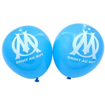 OLYMPIQUE DE MARSEILLE 11 x ballon baudruche imprimé OM Collection officielle - Publicité OLYMPIQUE DE MARSEILLE 11 x ballon baudruche imprimé OM Collection officielle - Publicité