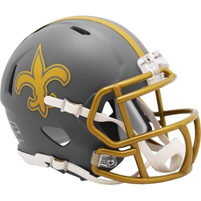 Riddell NFL Casque Mini Speed New Orleans Saints Slate Collection Edition Casque de Football - Publicité Riddell NFL Casque Mini Speed New Orleans Saints Slate Collection Edition Casque de Football - Publicité