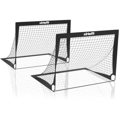 VirtuFit Jeu de buts de football Pop-Up Buts de Football 120 x 90 cm - Publicité VirtuFit Jeu de buts de football Pop-Up Buts de Football 120 x 90 cm - Publicité