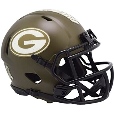 Riddell Green Bay Packers NFL Salute to Service Speed Mini Casque Taille M - Publicité Riddell Green Bay Packers NFL Salute to Service Speed Mini Casque Taille M - Publicité