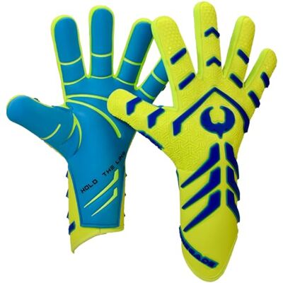 Renegade GK Apex Gants de Gardien de But de Football Professionnels sans Bretelles (Tailles 6-12, Niveau 5,5) 4 + 5 mm EXT Contact Grip Gants de Gardien Evo Negative Cut pour Le Jeu d'élite - Publicité Renegade GK Apex Gants de Gardien de But de Football Professionnels sans Bretelles (Tailles 6-12, Niveau 5,5) 4 + 5 mm EXT Contact Grip Gants de Gardien Evo Negative Cut pour Le Jeu d'élite - Publicité