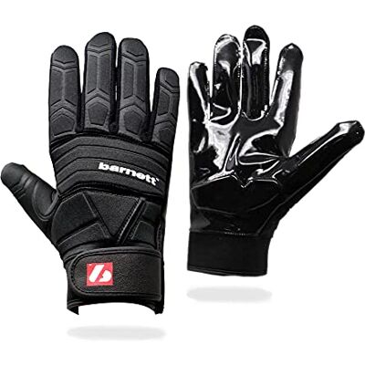 BARNETT FLG-03 Gants de Football américain de Linemen Pro, OL,DL, Noir (M) - Publicité BARNETT FLG-03 Gants de Football américain de Linemen Pro, OL,DL, Noir (M) - Publicité