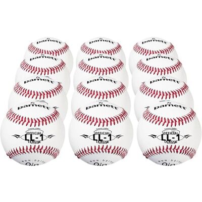 BARNETT Balle de Baseball compétition/entraînement, 9'', Blanc, 1 douzaine - Publicité BARNETT Balle de Baseball compétition/entraînement, 9'', Blanc, 1 douzaine - Publicité