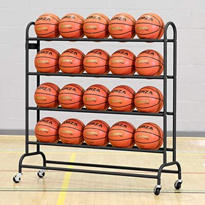 FORZA Chariot de Ballon de Sport Portable Autoportant Chariot pour 20 ou 40 Ballons Porte-Ballons Multisport Chariot de Rangement Rack pour Ballon de Foot ou Basket - Publicité FORZA Chariot de Ballon de Sport Portable Autoportant Chariot pour 20 ou 40 Ballons Porte-Ballons Multisport Chariot de Rangement Rack pour Ballon de Foot ou Basket - Publicité