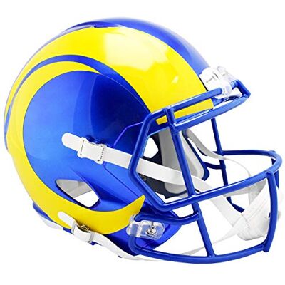 Riddell - 9585532387 - Rams - Full Size - Football helmet - Publicité Riddell - 9585532387 - Rams - Full Size - Football helmet - Publicité