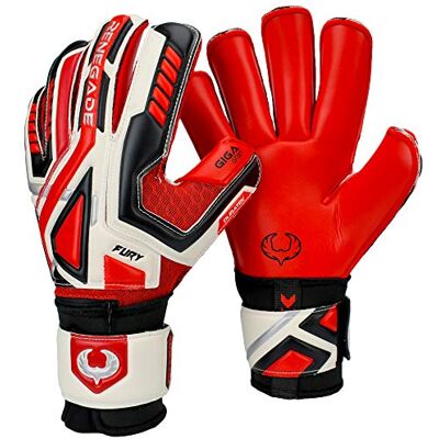 Renegade GK Fury Gants De Gardien De But (Tailles 7-11, Level 4) 4+3MM Giga Grip & Pro-Tek Fingersaves Excellent Poigne & Protection Gant Gardien de But Adulte, Homme, Junior - Publicité Renegade GK Fury Gants De Gardien De But (Tailles 7-11, Level 4) 4+3MM Giga Grip & Pro-Tek Fingersaves Excellent Poigne & Protection Gant Gardien de But Adulte, Homme, Junior - Publicité