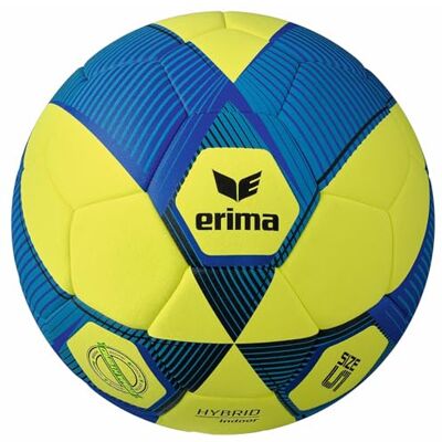 Ballon de football d'intérieur hybride - Jaune - Erima - Publicité Ballon de football d'intérieur hybride - Jaune - Erima - Publicité