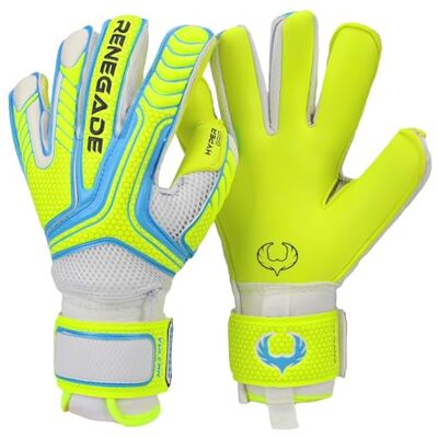Renegade GK Vulcan Gants De Gardien De But (Tailles 6-11, Level 3) 3.5+3MM Hyper Grip & Pro-Tek Fingersaves Gant de Football Polyvalent Gant Gardien de But Adulte, Homme, Junior - Publicité Renegade GK Vulcan Gants De Gardien De But (Tailles 6-11, Level 3) 3.5+3MM Hyper Grip & Pro-Tek Fingersaves Gant de Football Polyvalent Gant Gardien de But Adulte, Homme, Junior - Publicité