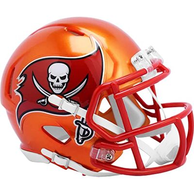 Casque de football Riddell Speed Mini Flash Tampa Bay Buccaneers de la NFL pour adultes unisexes - Publicité Casque de football Riddell Speed Mini Flash Tampa Bay Buccaneers de la NFL pour adultes unisexes - Publicité