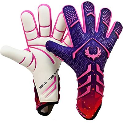 Renegade GK Apex Gants de Gardien de But de Football Professionnels sans Bretelles (Tailles 6-12, Niveau 5,5) 4 + 5 mm EXT Contact Grip Gants de Gardien Evo Negative Cut pour Le Jeu d'élite - Publicité Renegade GK Apex Gants de Gardien de But de Football Professionnels sans Bretelles (Tailles 6-12, Niveau 5,5) 4 + 5 mm EXT Contact Grip Gants de Gardien Evo Negative Cut pour Le Jeu d'élite - Publicité