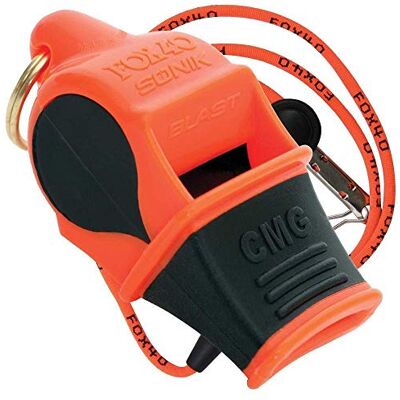 Sifflet Fox 40 Sonik Blast CMG avec cordelette – Multi-Couleur ou Orange/Noir - Publicité Sifflet Fox 40 Sonik Blast CMG avec cordelette – Multi-Couleur ou Orange/Noir - Publicité