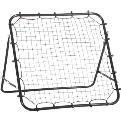 HOMCOM Filet de Rebond en Métal Angle Réglable 96 x 80 x 96 cm 20 Cordes Élastiques, Filet pour l'Entraînement Football, Tennis, Handball - Publicité HOMCOM Filet de Rebond en Métal Angle Réglable 96 x 80 x 96 cm 20 Cordes Élastiques, Filet pour l'Entraînement Football, Tennis, Handball - Publicité