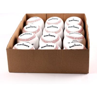 BARNETT TS-1 Balle de Baseball entraînement, 9'', Blanc, 1 douzaine - Publicité BARNETT TS-1 Balle de Baseball entraînement, 9'', Blanc, 1 douzaine - Publicité