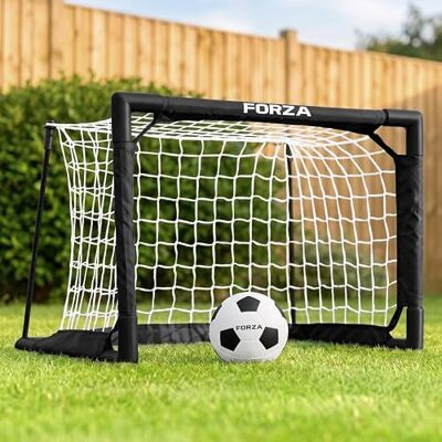 FORZA Mini Box But de football Cadre PVC avec balle en mousse But de 0,5 x 0,4 m, design léger et portable, filet en polyester, balle en mousse incluse, utilisation en intérieur et dans - Publicité FORZA Mini Box But de football Cadre PVC avec balle en mousse But de 0,5 x 0,4 m, design léger et portable, filet en polyester, balle en mousse incluse, utilisation en intérieur et dans - Publicité