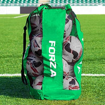 FORZA Sac À Ballons Premier Sac à Cordonnet pour Ballon de Foot/Ballon de Basket Sac Filet avec la capacité pour 12 Ballons 5 Couleurs Disponibles - Publicité FORZA Sac À Ballons Premier Sac à Cordonnet pour Ballon de Foot/Ballon de Basket Sac Filet avec la capacité pour 12 Ballons 5 Couleurs Disponibles - Publicité