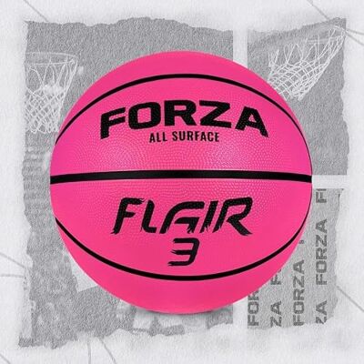 FORZA Flair Ballon de Basket-Ball en Caoutchouc Tailles 3, 5, 6 et 7 Surface Alvéolée pour Une Adhérence Améliorée Utilisation Intérieure et Extérieure - Publicité FORZA Flair Ballon de Basket-Ball en Caoutchouc Tailles 3, 5, 6 et 7 Surface Alvéolée pour Une Adhérence Améliorée Utilisation Intérieure et Extérieure - Publicité