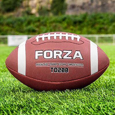 FORZA TD200 Ballon de Football Américain Ballon avec F-Grip™ adhérence suprême Paquets de 1, 3, 40 ou 45 Ballon pour l'Entrainement Football Americain - Publicité FORZA TD200 Ballon de Football Américain Ballon avec F-Grip™ adhérence suprême Paquets de 1, 3, 40 ou 45 Ballon pour l'Entrainement Football Americain - Publicité