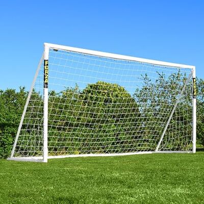 FORZA 3,7 m x 1,8 m But de Football en PVC Cage pour Enfants Poteaux Résistants aux Intempéries Sac de Transport, Mur de Tir et Ballon en Option - Publicité FORZA 3,7 m x 1,8 m But de Football en PVC Cage pour Enfants Poteaux Résistants aux Intempéries Sac de Transport, Mur de Tir et Ballon en Option - Publicité